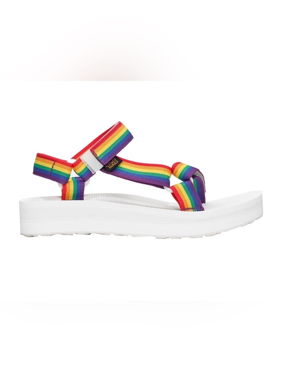TEVA Midform Universal Rainbow Stripe Sandal size 8